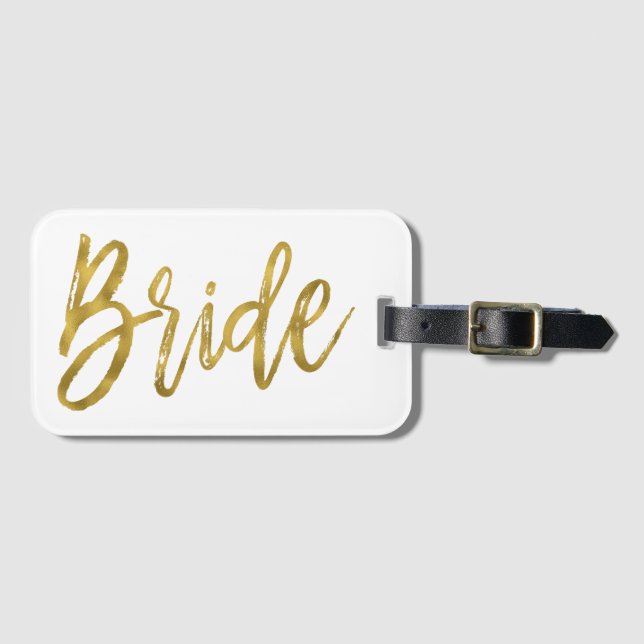 Tag der neuen Bridge Gold Foil Luggage Bag Gepäckanhänger (Vorderseite (Horizontal))