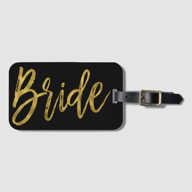 Tag der neuen Bridge Gold Foil Luggage Bag Gepäckanhänger (Vorderseite (Horizontal))