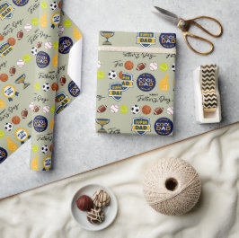Tag der niedlichen und Adorable Väter Geschenkpapier