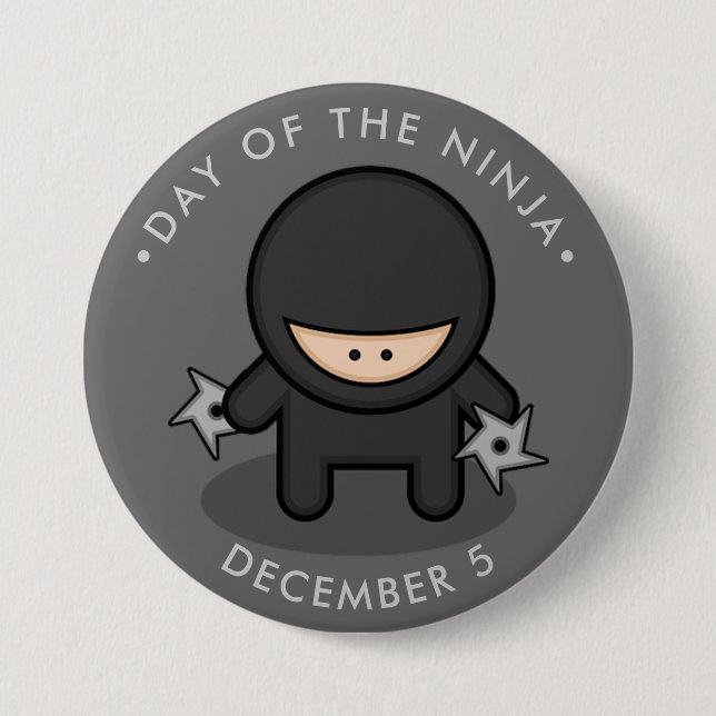 Tag der Ninja, Cartoon-Shuriken Button (Vorderseite)