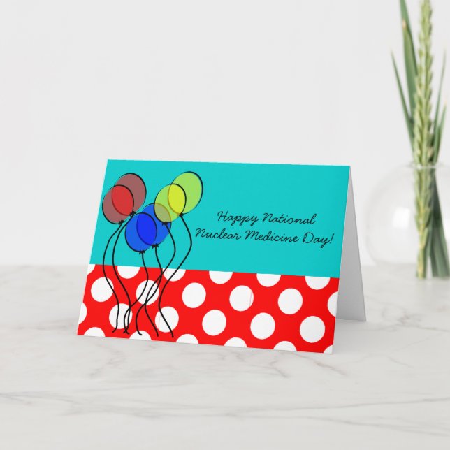 Tag der Nuklearen Medizin Dankeskarte (Vorderseite)