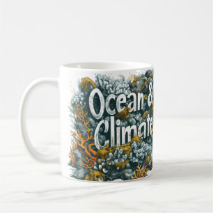 Tag der Ozeane - Ozean und Klima Text mit Korallen Kaffeetasse