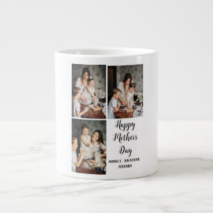Tag der personalisierten Mütter, drei Fotos Kollab Jumbo-Tasse