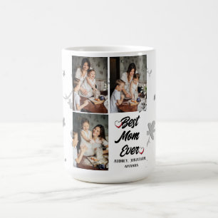 Tag der personalisierten Mütter,Foto Collage Blume Kaffeetasse