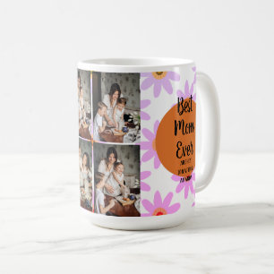 Tag der personalisierten Mütter,Foto Collage Blume Kaffeetasse