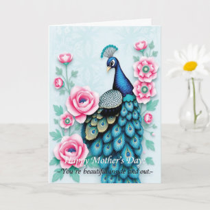Tag der Pfau- und Rosenmütter Karte