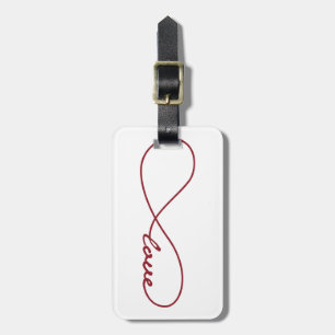 Tag der roten Liebe Unendlichkeit Gepäckstück Gepäckanhänger