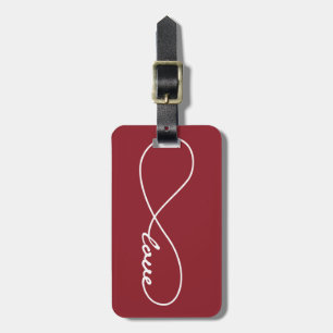 Tag der roten Liebe Unendlichkeit Gepäckstück Gepäckanhänger