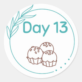 Tag der Schokoladenverkostung 13 Runder Aufkleber
