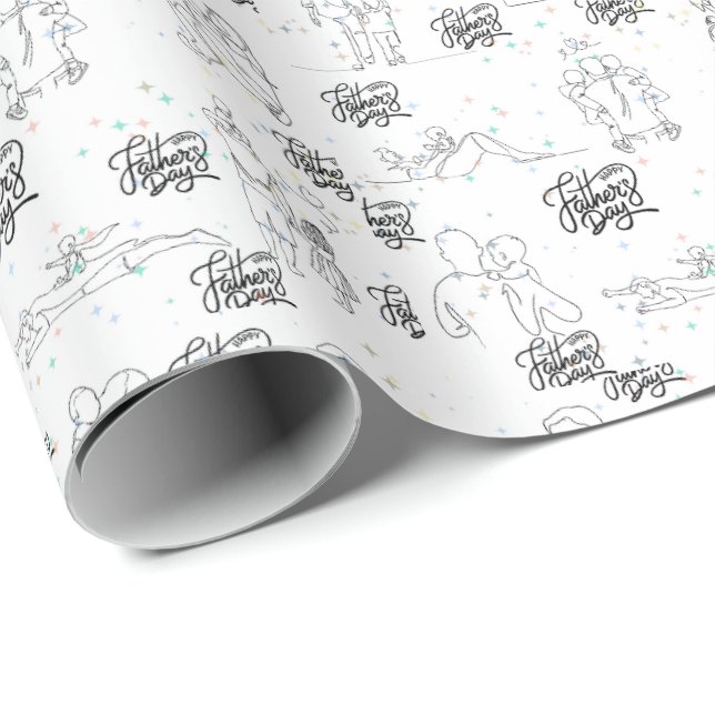 Tag der schönen Kunstväter Geschenkpapier (Rolleneckpunkt)
