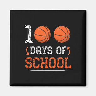 Tag der Schule Basketball 100 Tage der Schuljungen Magnet