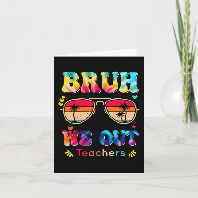 Tag der Schule Bruh Wir Lehrer Paraprofessiona Karte (Vorderseite)