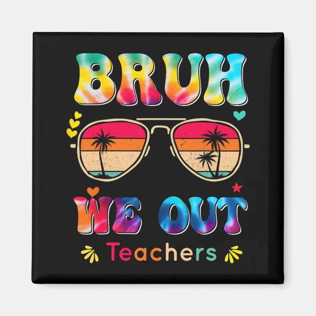 Tag der Schule Bruh Wir Lehrer Paraprofessiona Magnet (Vorne)
