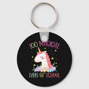 Tag der Schule Einhorn 100 Magische Tage Mädchen u Schlüsselanhänger