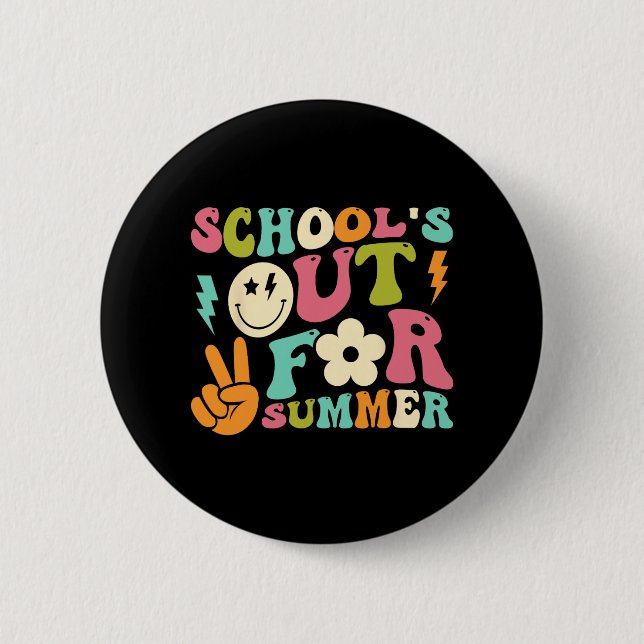 Tag der Schule Groovy Schulen für Sommerpädagogik Button (Vorderseite)