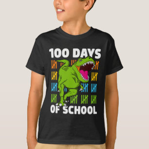 Tag der Schule Jungen Kinder Dino 100 Tage Dinosau T-Shirt