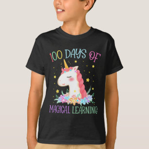 Tag der Schule Unicorn 100 Tage Magisches Lernen G T-Shirt