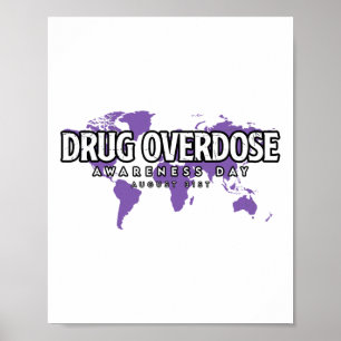 Tag der Sensibilisierung für Drogenüberdosierung 3 Poster
