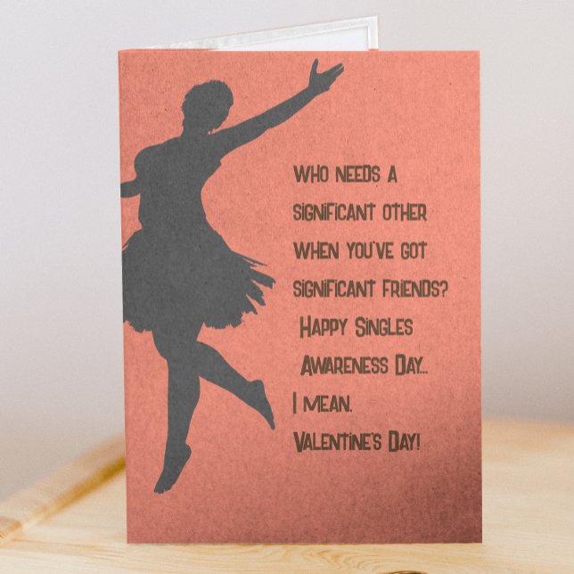 Tag der Single - Funny Valentine's Day Card Karte (Singles Awareness Day - Funny Valentine's Day Card
)