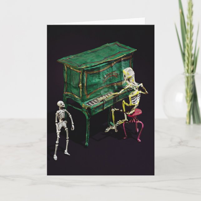 Tag der Toten als Musiker Karte (Vorderseite)