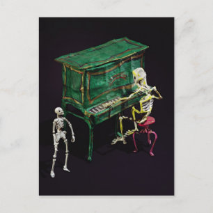 Tag der Toten als Musiker Postkarte