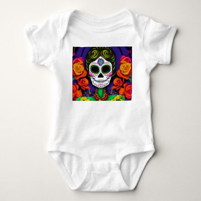 Tag der Toten Baby Strampler (Vorderseite)
