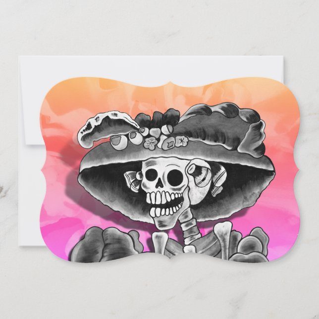 Tag der Toten Calavera   Einladung (Vorderseite)