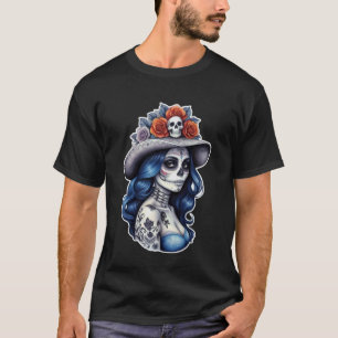 Tag der Toten - Calavera La Catrina Portrait T-Shirt