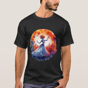 Tag der Toten Catrina Lady Zucker-Schädel Dia De L T-Shirt