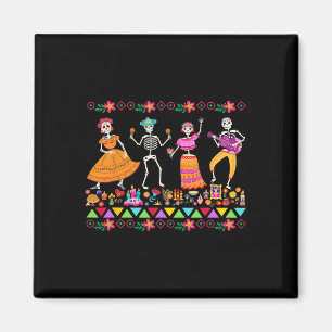 Tag der Toten Dia de Los Muertos mexikanisches Ske Magnet