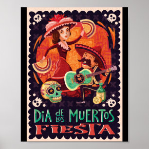 Tag der Toten Dia de los Muertos Poster