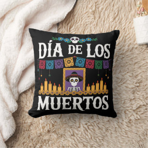 Tag der Toten Día de Los Muertos Sugar Skull Kissen