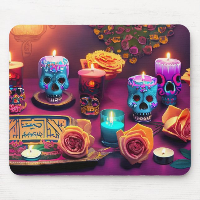 Tag der Toten Geschenkidee Mousepad (Vorne)