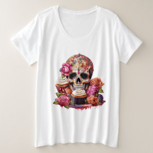 Tag der Toten Große Größe T-Shirt