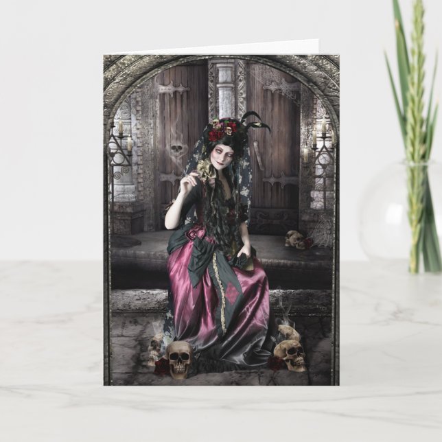 Tag der Toten Grußkarte Karte (Vorderseite)