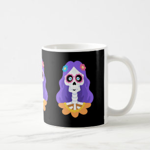 Tag der Toten Halloween Zucker-Schädel-Tasse Kaffeetasse