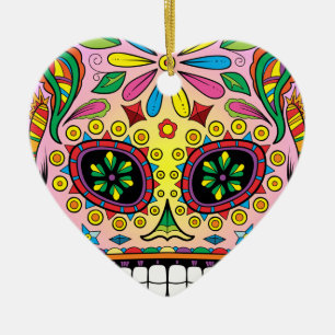 Tag der Toten Keramik Ornament