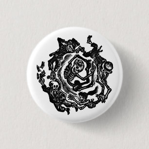 Tag der Toten Knopf Button