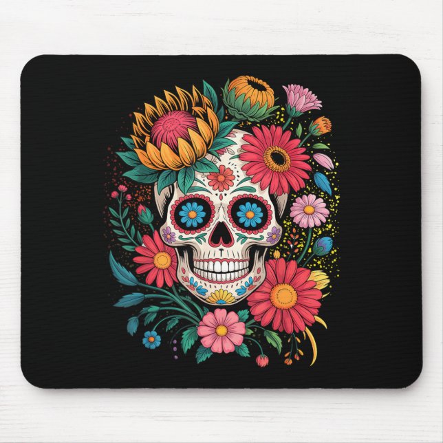 Tag der Toten-Kostüm Tag der Regierung Mousepad (Vorne)