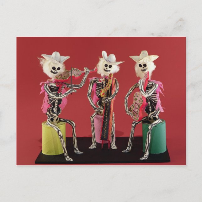 Tag der Toten: Mariachi aus Oaxaca Postkarte (Vorderseite)