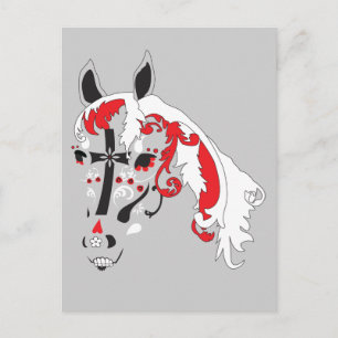 Tag der Toten Pferd Postkarte