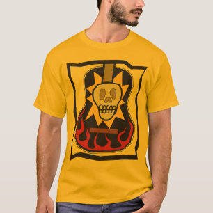 Tag der toten Schädel-Gitarre T-Shirt