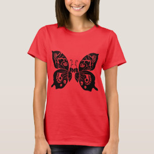 Tag der toten Schmetterlinge Holzschnitt 4 T-Shirt