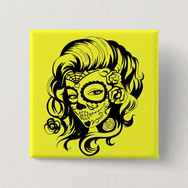 Tag der toten Schönheit Button (Vorderseite)