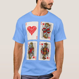 Tag der Toten Spielkarten Skeletton Poker Cards T-Shirt