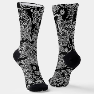 Tag der Toten Totenkopf Muster Socken
