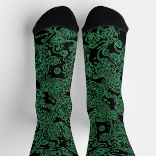 Tag der Toten Totenkopf Muster Socken