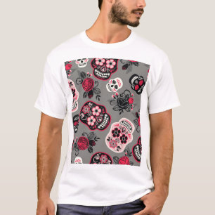 Tag der Toten: Vintage-Muster T-Shirt