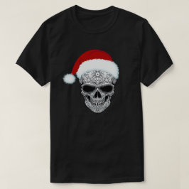 Tag der toten Weihnachtsmannmütze Zucker Schädel W T-Shirt