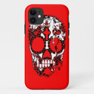 Tag der Toten Zucker-Schädel-Grunge-Design Case-Mate iPhone Hülle